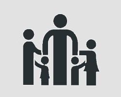 Family of five icon image