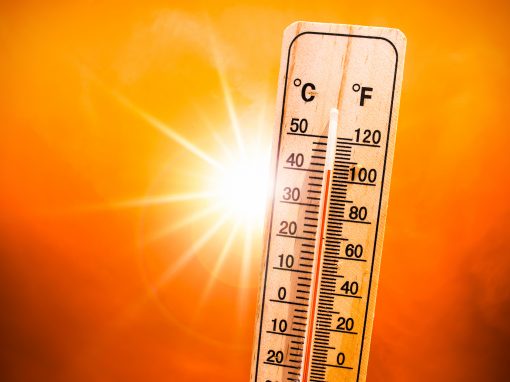 Image of a thermometer in the heat